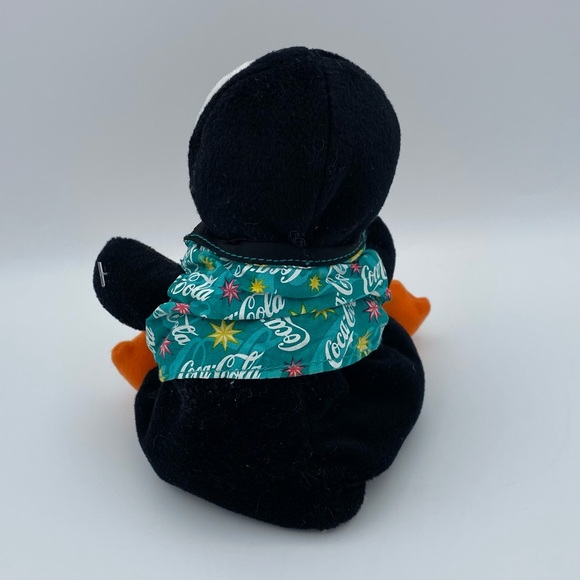 Coca Cola Penguin Plush Bean Bag Toy 202 Vintage 1999 Stuffed Animal 5 Inch Gift - Picture 2 of 8